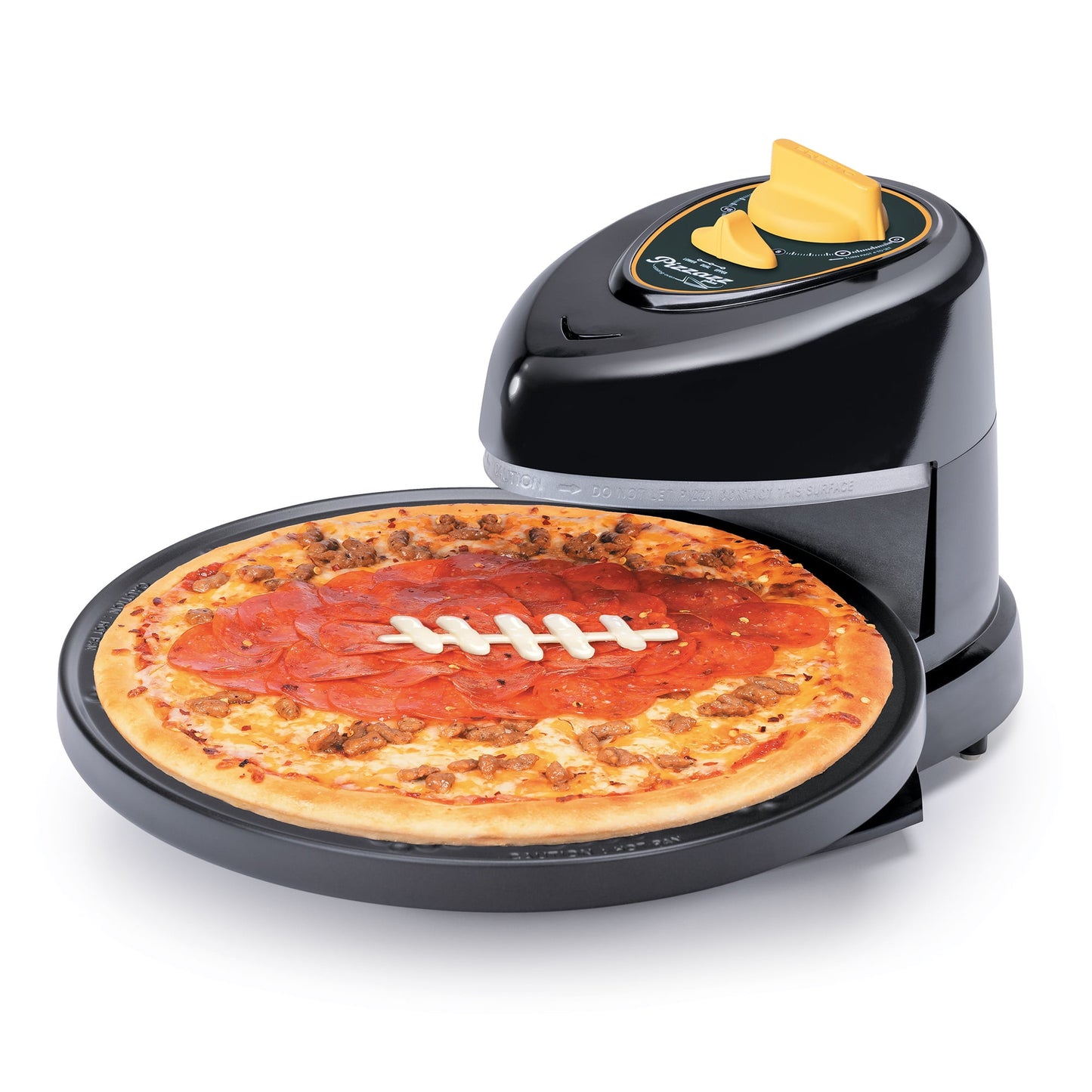 Presto Pizzazz Plus Electric Rotating Pizza Oven Green and Yellow, New 03434