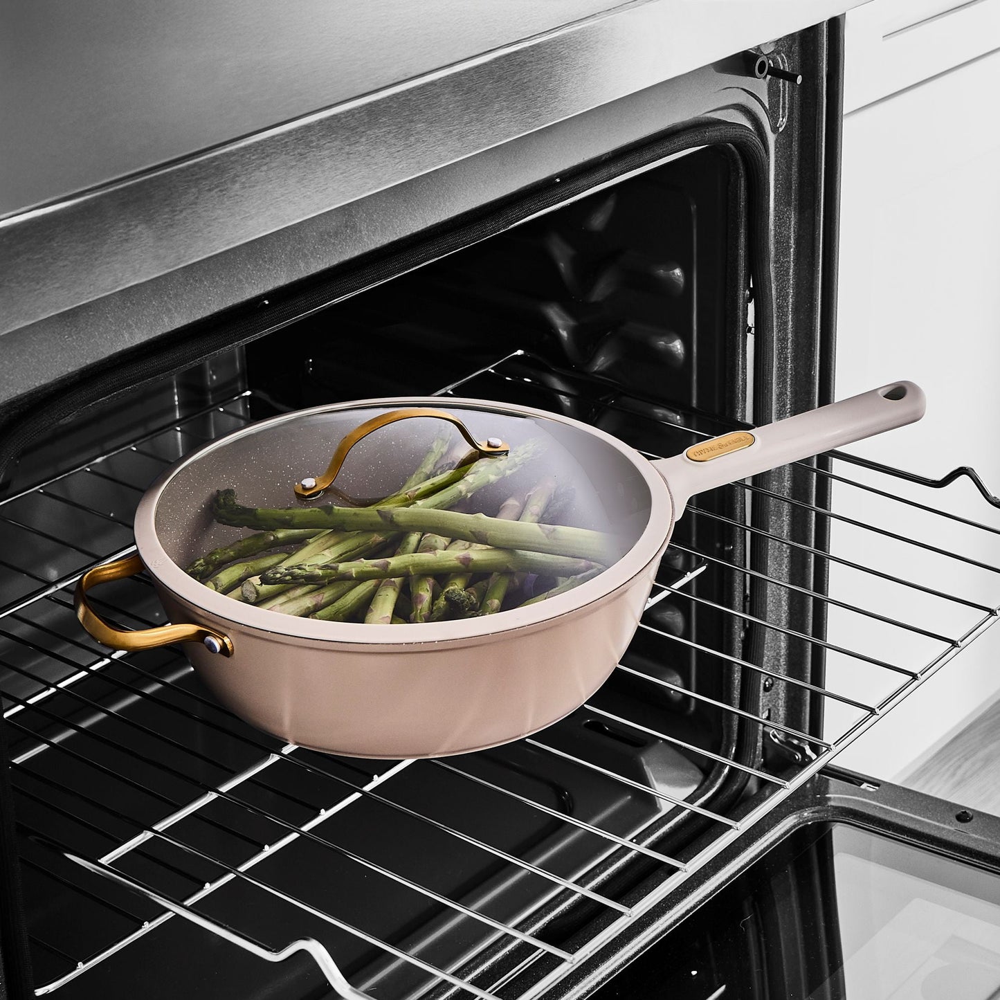 Thyme & Table 5-Quart Non-Stick Aluminum SautÃ© Pan - Taupe & Gold, Granite Collection