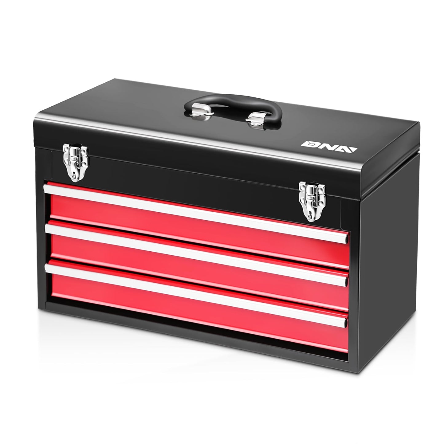 CRAFTSMAN Portable 20.5-in Ball-bearing 3-Drawer Red Steel Lockable Tool Box