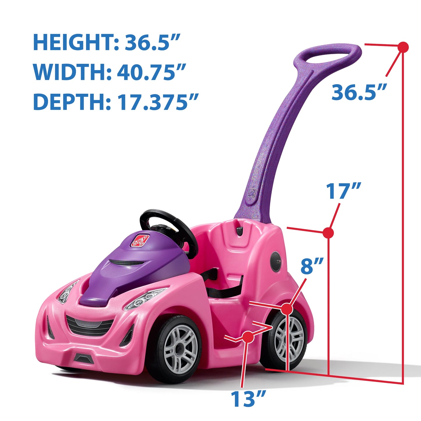 Step2 Pink Push Around Buggy GT Push Car and Toddler Toy for Kids