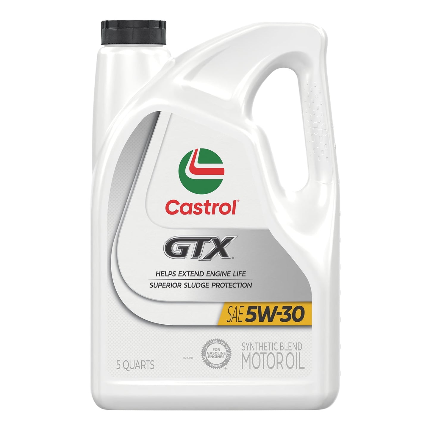 (2 pack) Castrol GTX 5W-30 Synthetic Blend Motor Oil, 5 Quarts