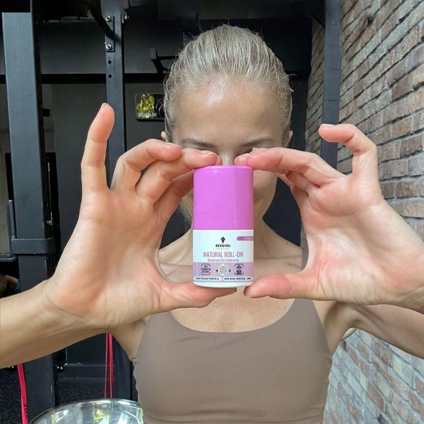 Bee and You Deodorant for Women, Roll On, Propolis, Shea Butter, Mineral Zinc, Floral Fresh Scent, Light, Fresh Cooling