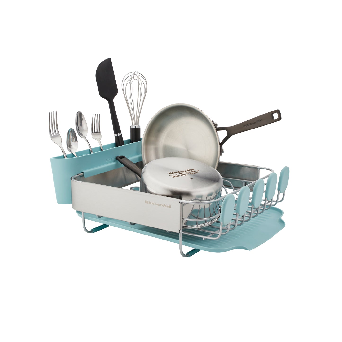 KitchenAid Stainless Steel Compact Dish Rack, Mineral Water