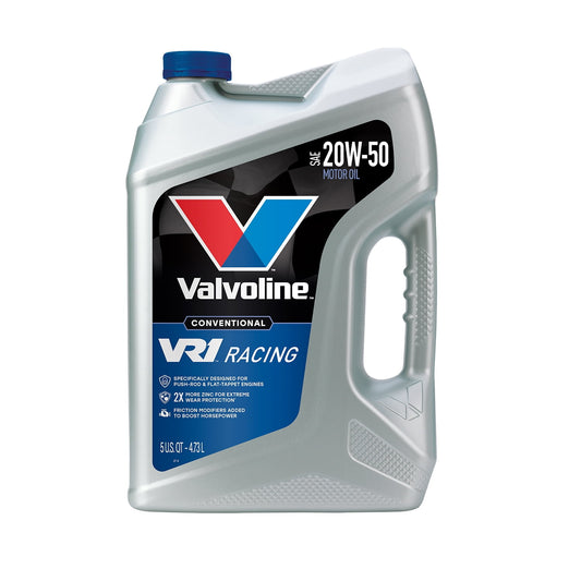 (2 pack) Valvoline VR1 Racing SAE 20W-50 Conventional Motor Oil, 5 Quart