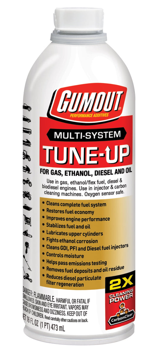 (6 pack) Gumout Multi-System Tune-up 16 oz Automotive Additive - 510011W