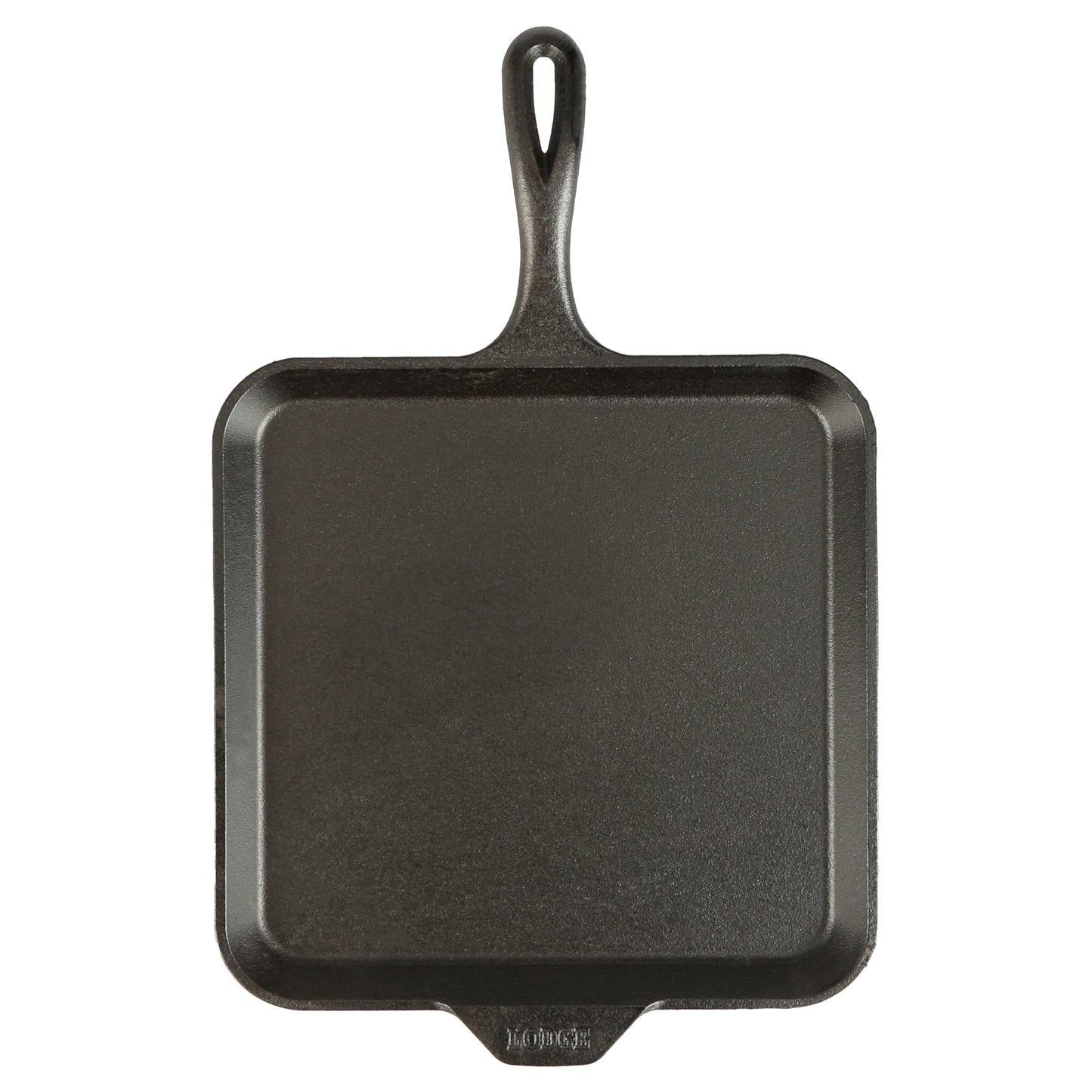 Lodge Cast Iron 11" Savor the Outdoors, Seasoned Square Griddle, Black