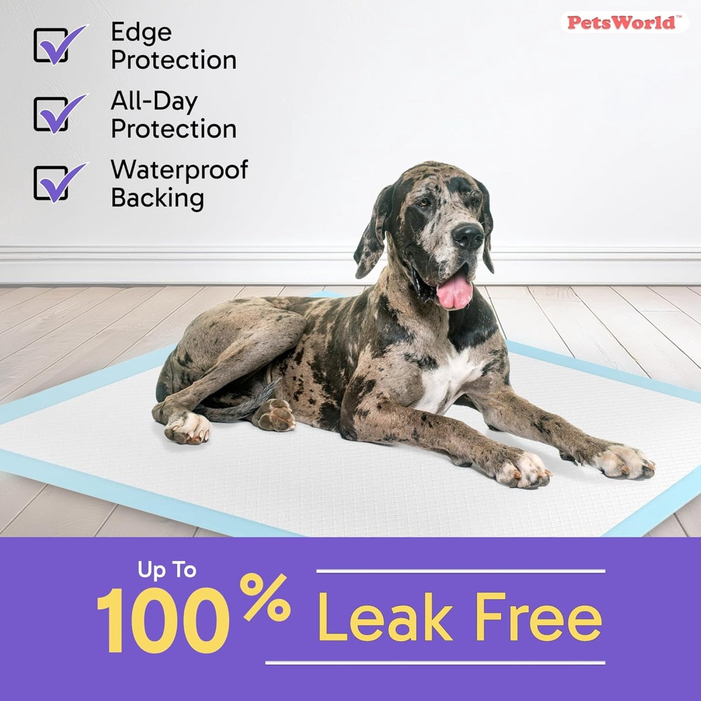 Gigantic Dog Training Pads, 36 in x 36 in, 150-Count, Disposable, Ultra-Absorbent, Heavy-Duty