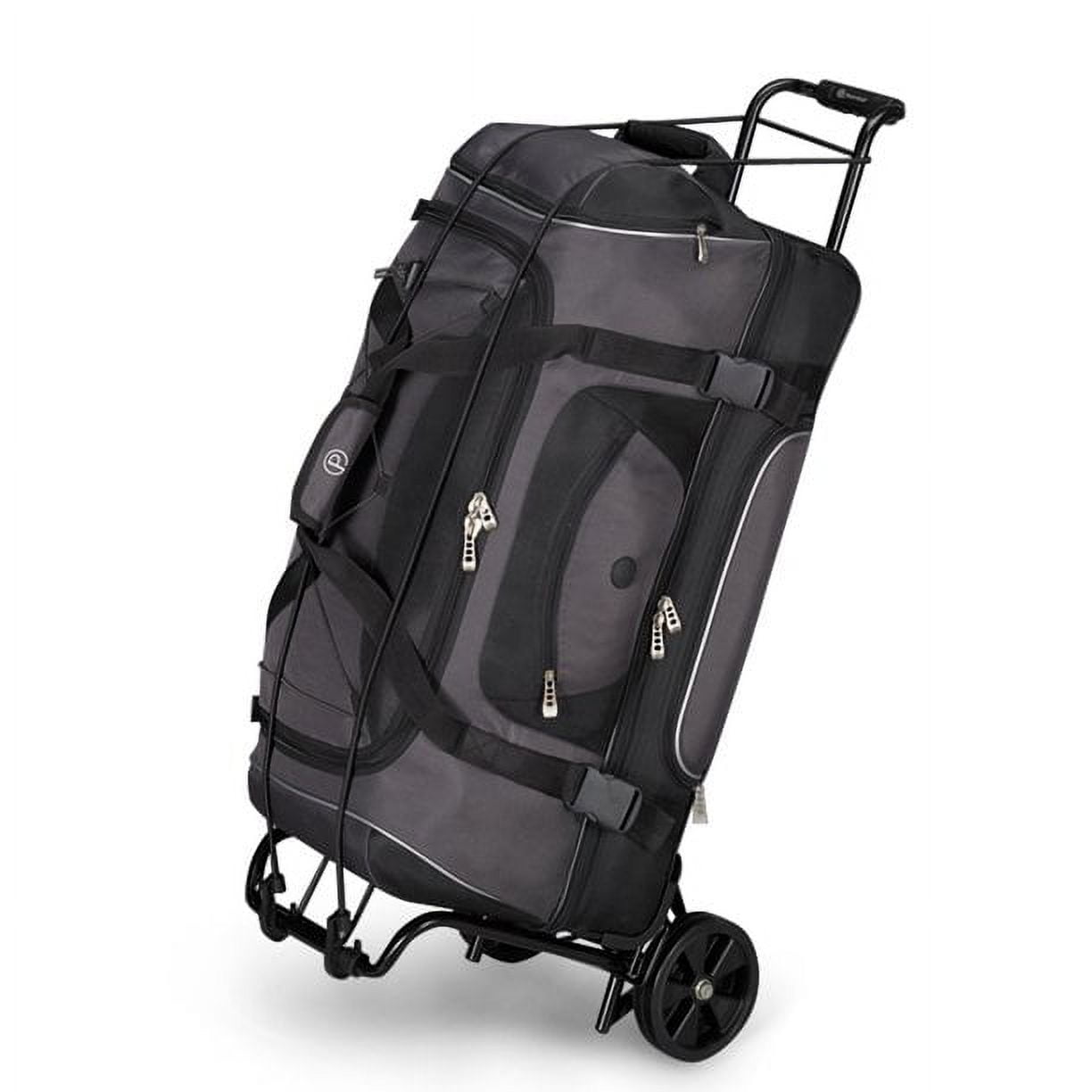 Protege Metal Folding Luggage Cart, Black, 39" x 13" (15" Platform), 3lbs Empty, 75lb Capacity
