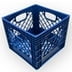 Gorilla Crate 24QT 3 Pack Milk Crate Black