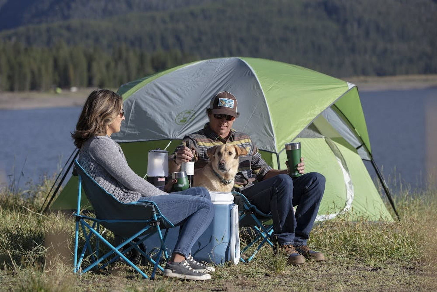 Coleman Sundome 4-Person Weatherproof Dome Tent with Ventilation