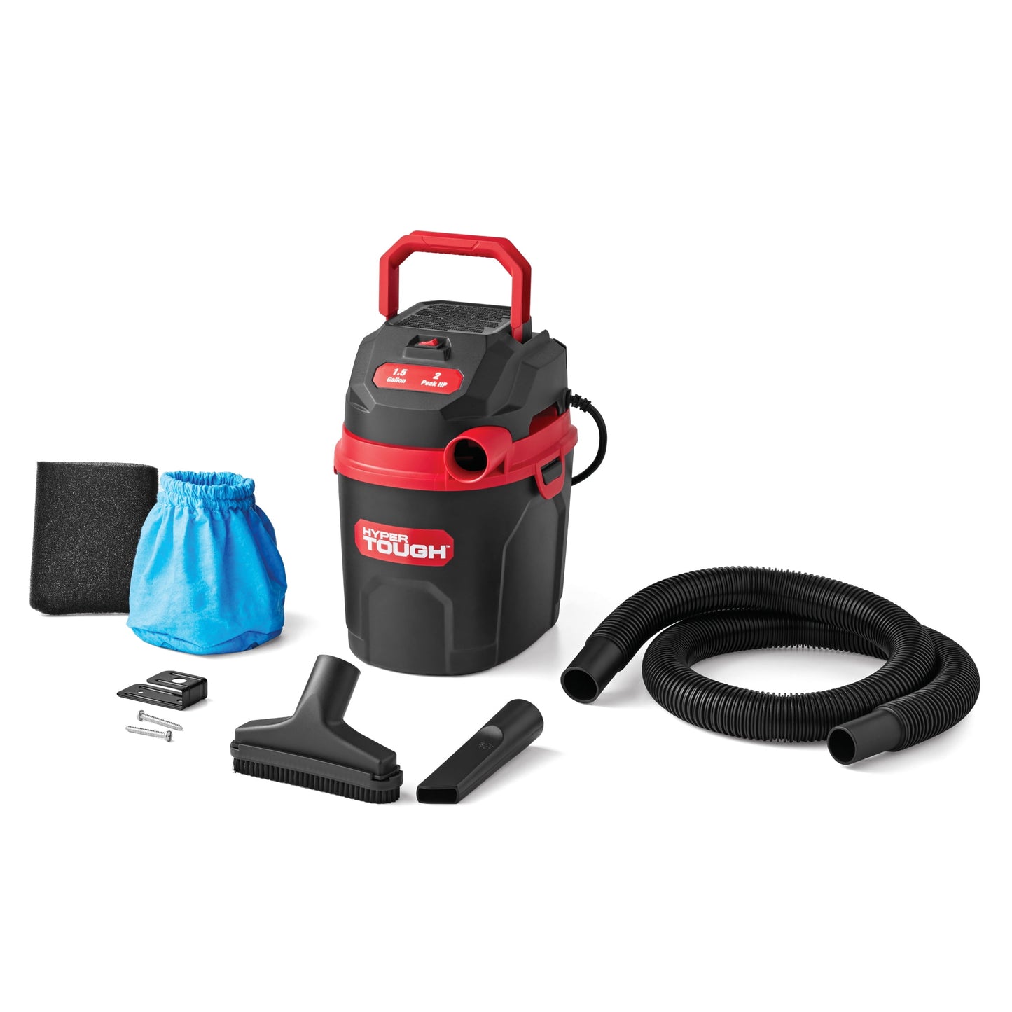Hyper Tough 1.5gal 2 HP Wet/Dry Vacuum VH105 3502