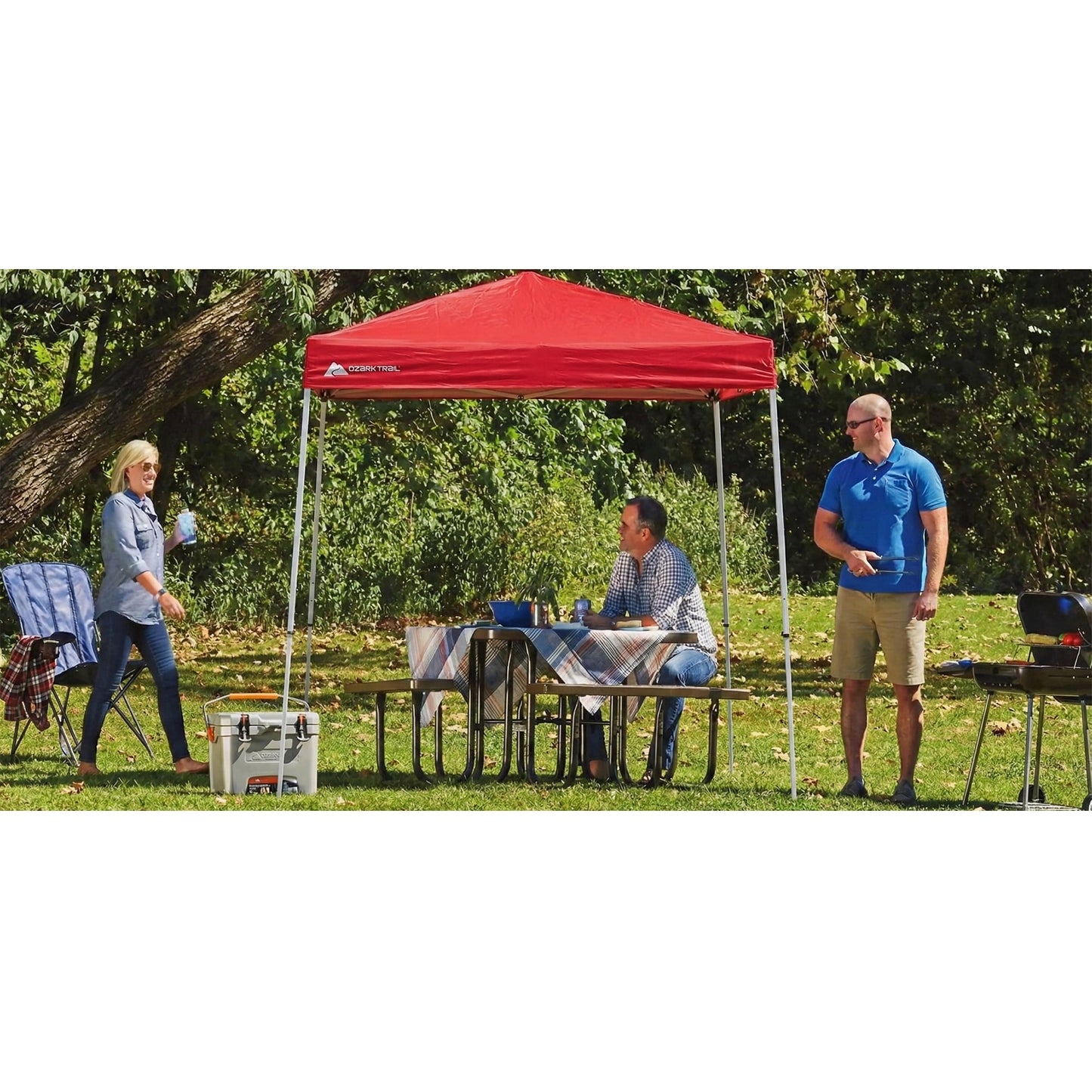 Ozark Trail 4' x 6' Instant Pop-up Canopy Shelter in Brilliant Red