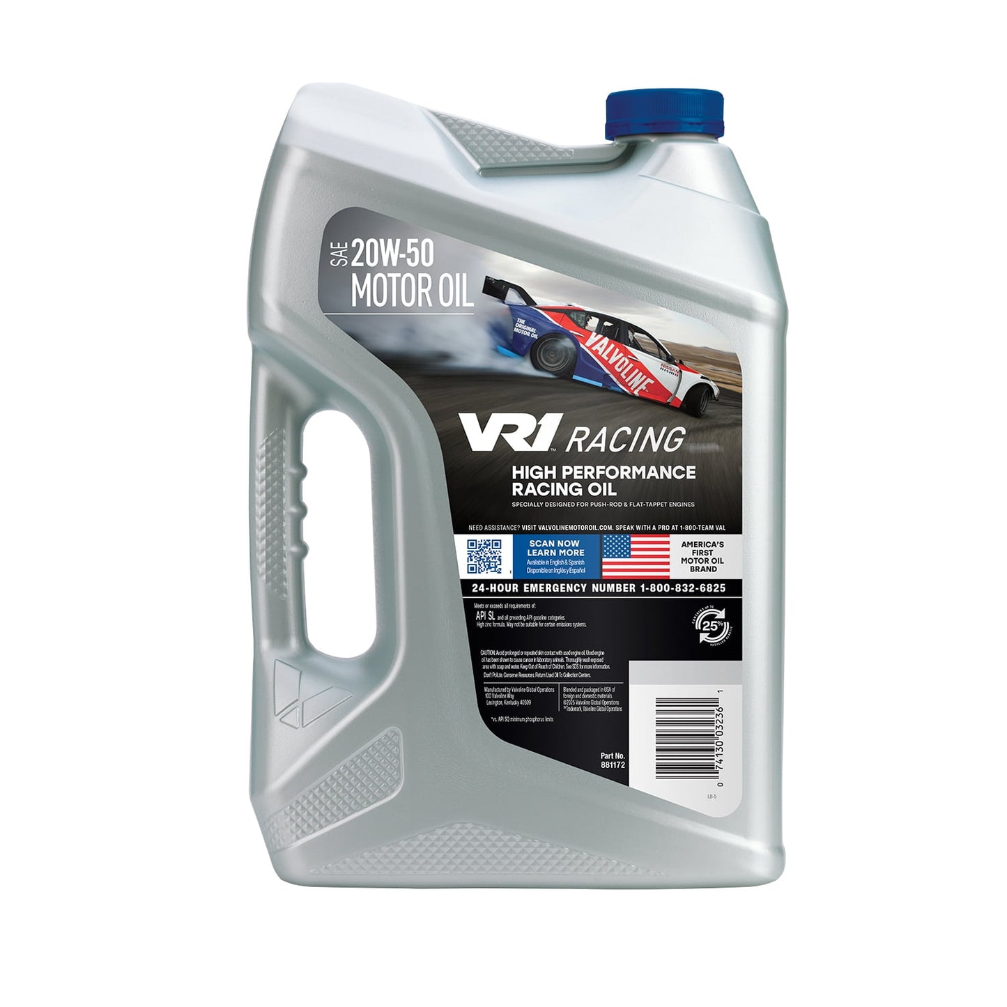 (2 pack) Valvoline VR1 Racing SAE 20W-50 Conventional Motor Oil, 5 Quart