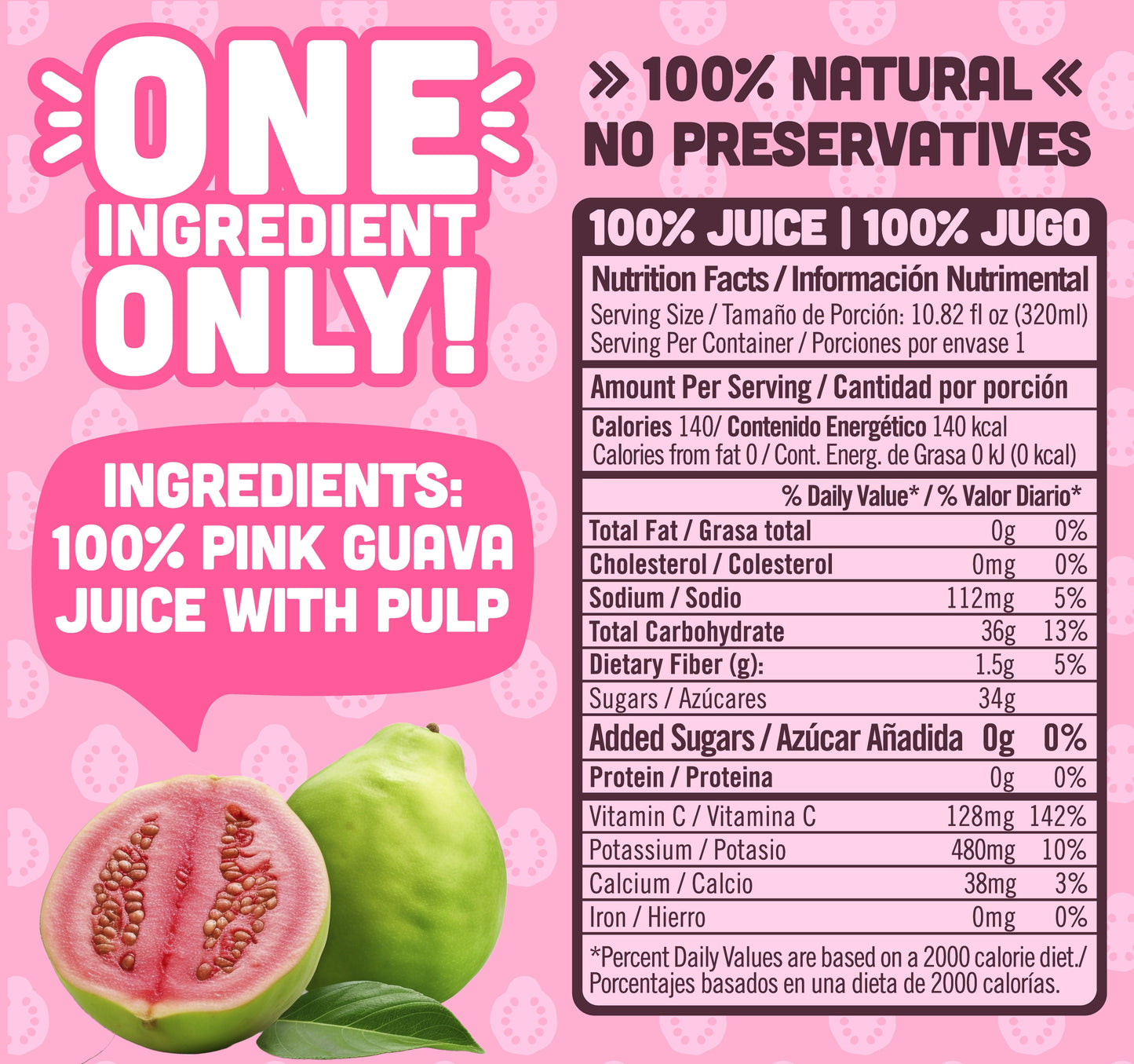 NILO Guava Juice | 100% Squeezed Guayaba Pink Guava | NO Sugar added | NOT From Concentrate | 10.8 oz (Pack of 12)