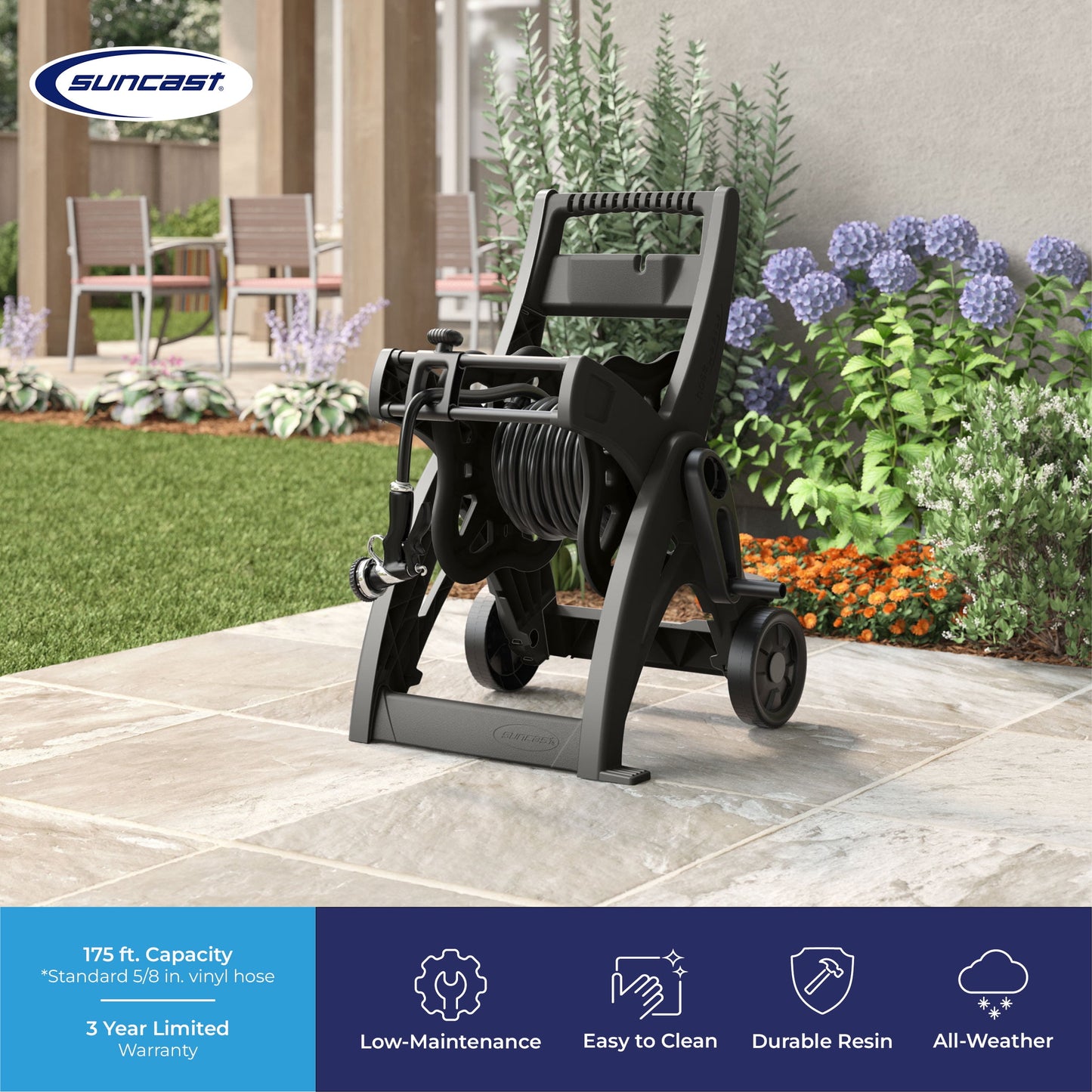 Suncast 175FT Hosemobile® Hose Reel Cart