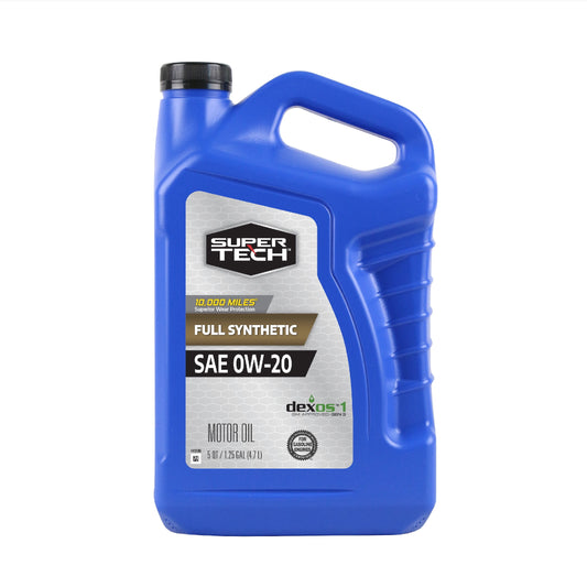 (2 pack) Super Tech Full Synthetic SAE 0W-20 Motor Oil, 5 Quarts