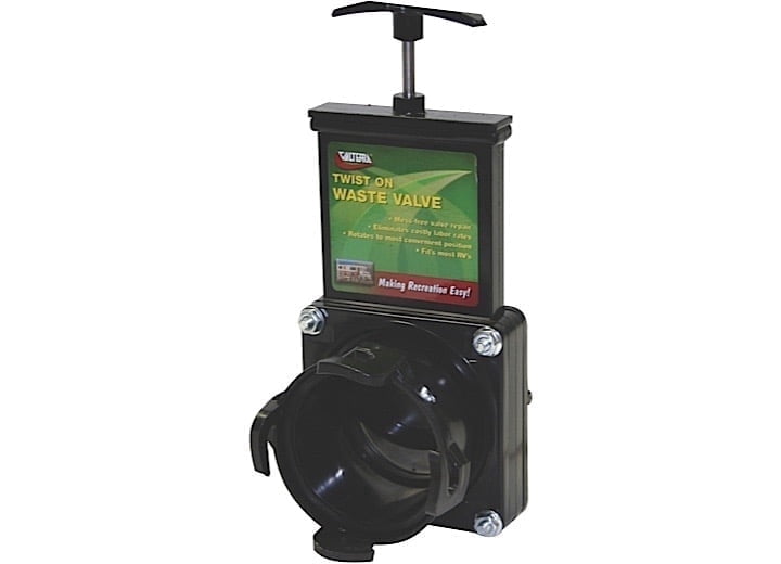 Camco RV Gate Valve, Built-in 3-1/2" Clear Adapter, Quick Fix for Leaky Valves (39053)