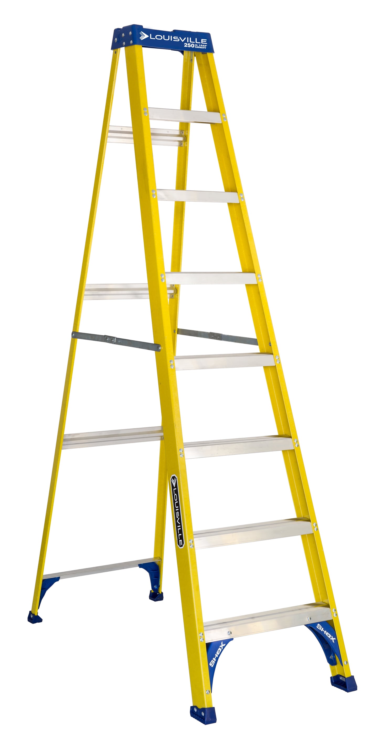 Louisville Ladder 4' Fiberglass Step Ladder, 8' Reach, 250 lbs Load Capacity, FS2004