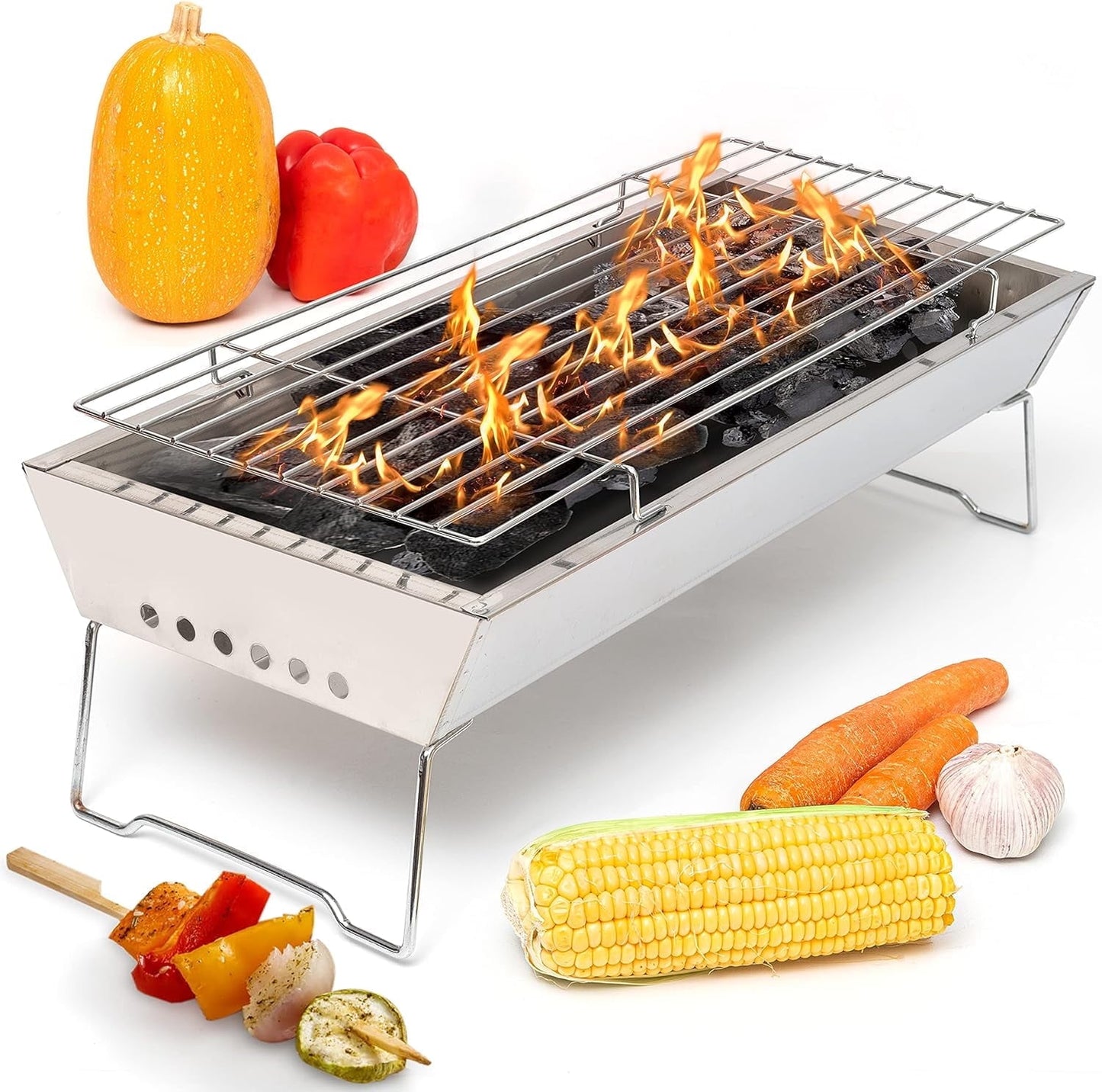 GasOne 14 Inch Portable Charcoal Grills - Portable Grill - for BBQ