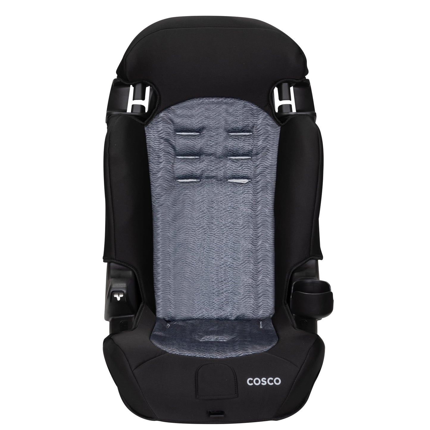 Cosco Kids Finale 2-in-1 Toddler Booster Car Seat, Fiberwave II, Black/Grey, Harness Booster Car Seat