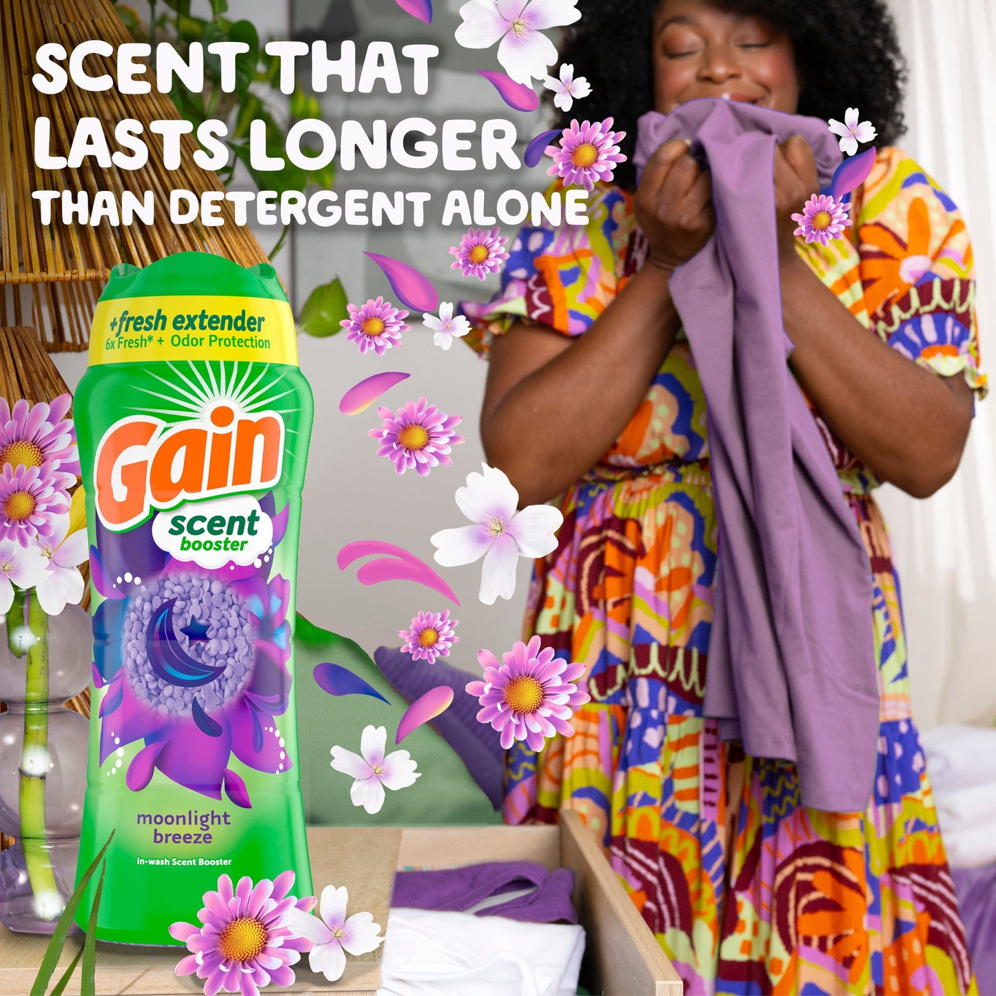 Gain Fireworks In-Wash Laundry Scent Booster Beads, Moonlight Breeze, 30.1 oz