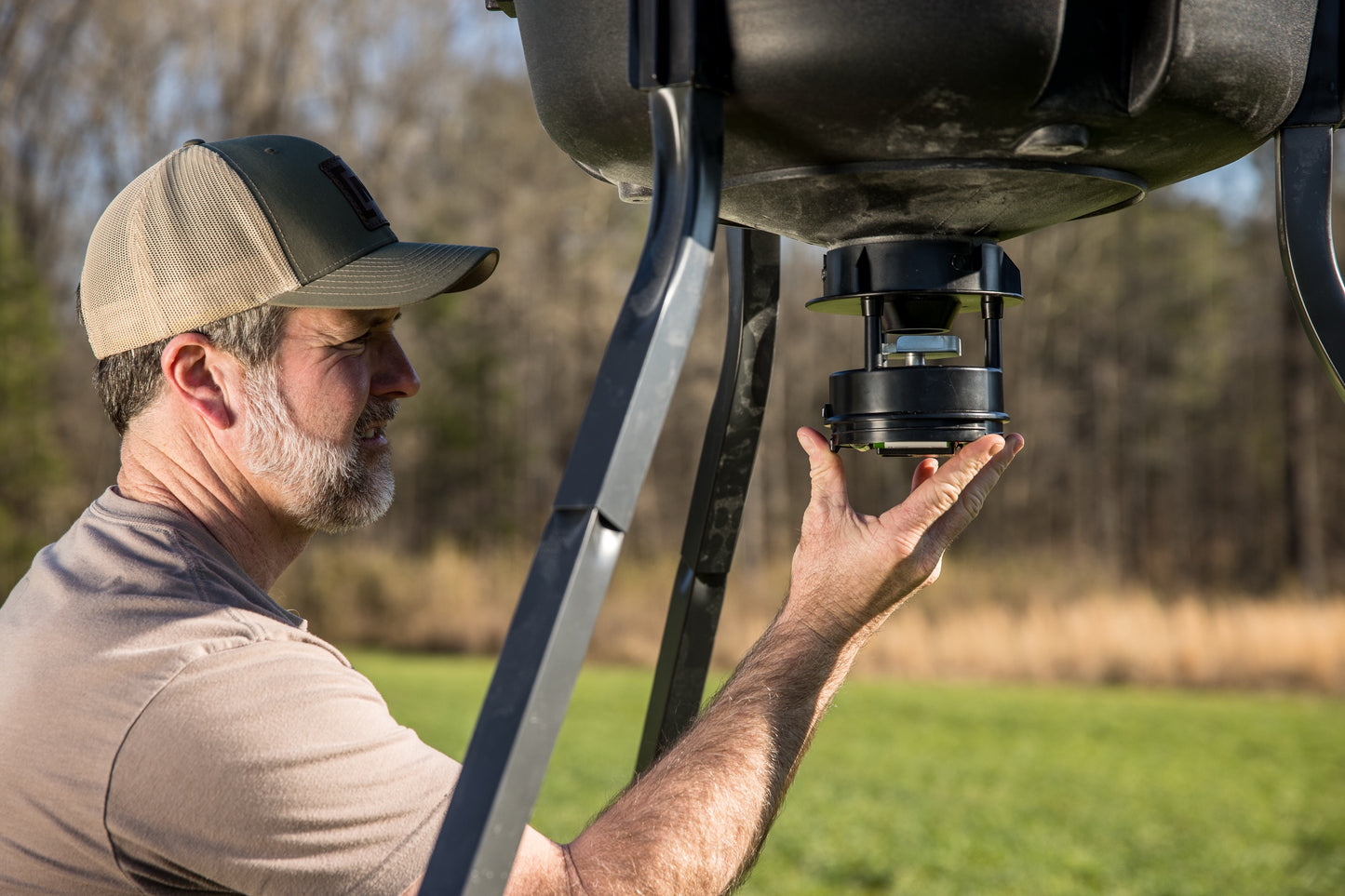 Moultrie All-In-One II Feeder Kit With Bluetooth Control and 360-Degree Feed Coverage