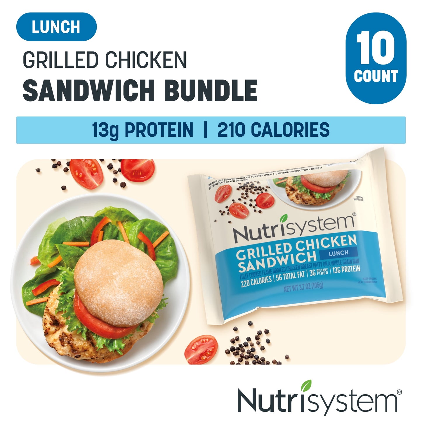 Nutrisystem Thick Crust Pizza, 8 CT. Personal Pizzas to Support Healthy Weight Loss