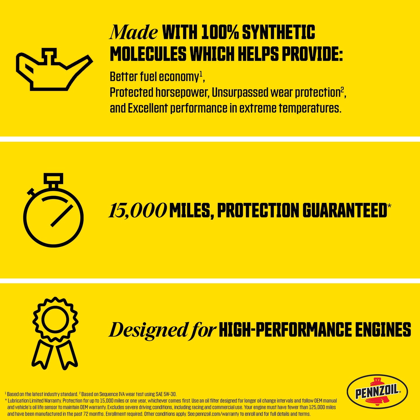 (2 pack) Pennzoil Platinum Euro L Full Synthetic 5W-30 Motor Oil, 5 Quart