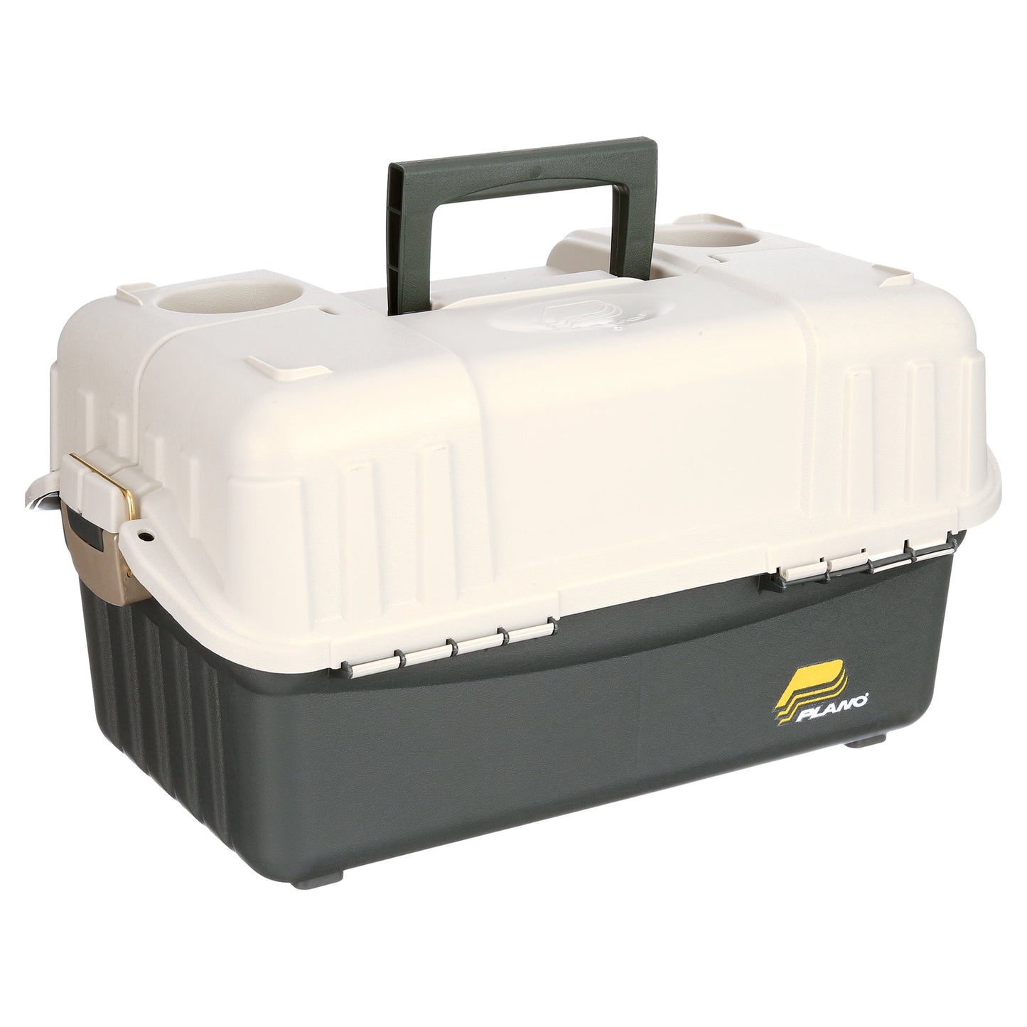Plano 6-Tray Hip Roof Large Tackle Storage Box, Green/Sand