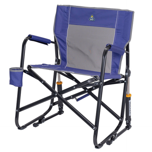GCI Outdoor Freestyle Rocker Foldable Rocking Camp Chair, Purple