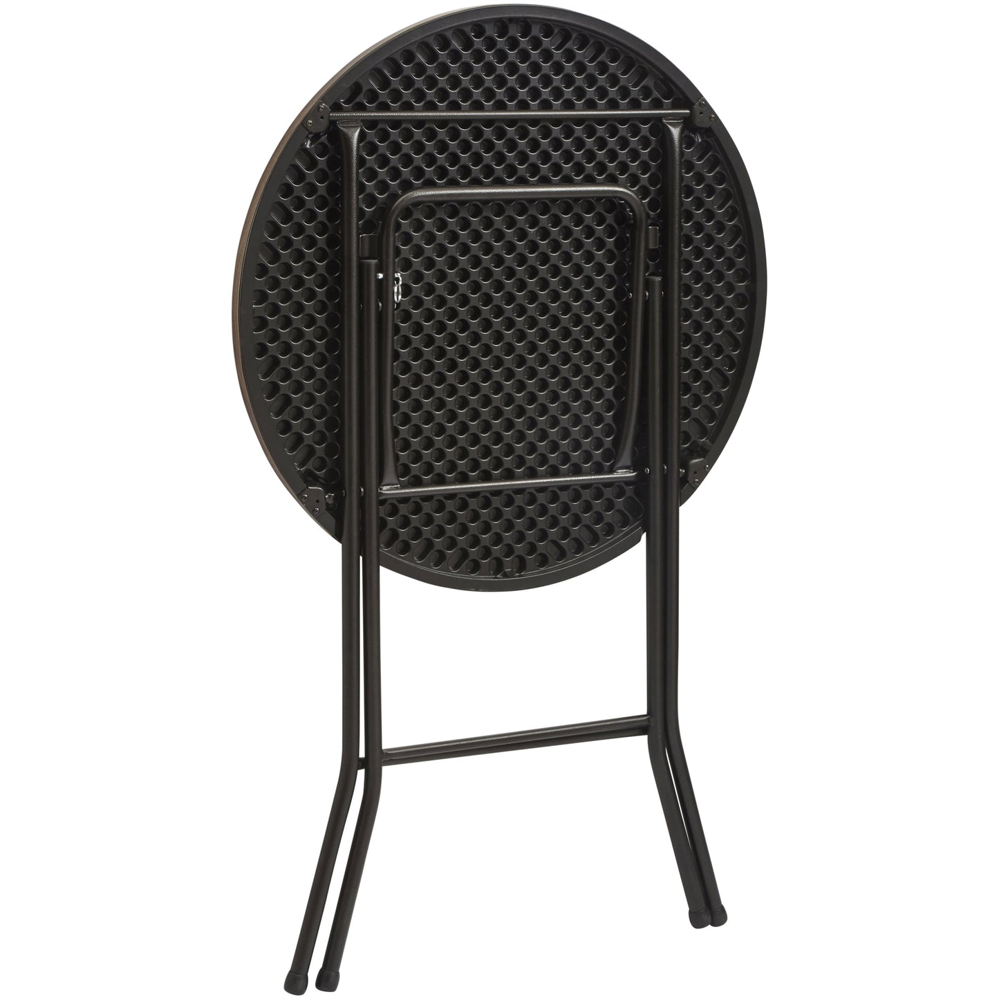 Mainstays 31" Round High-Top Cocktail Folding Table, Walnut