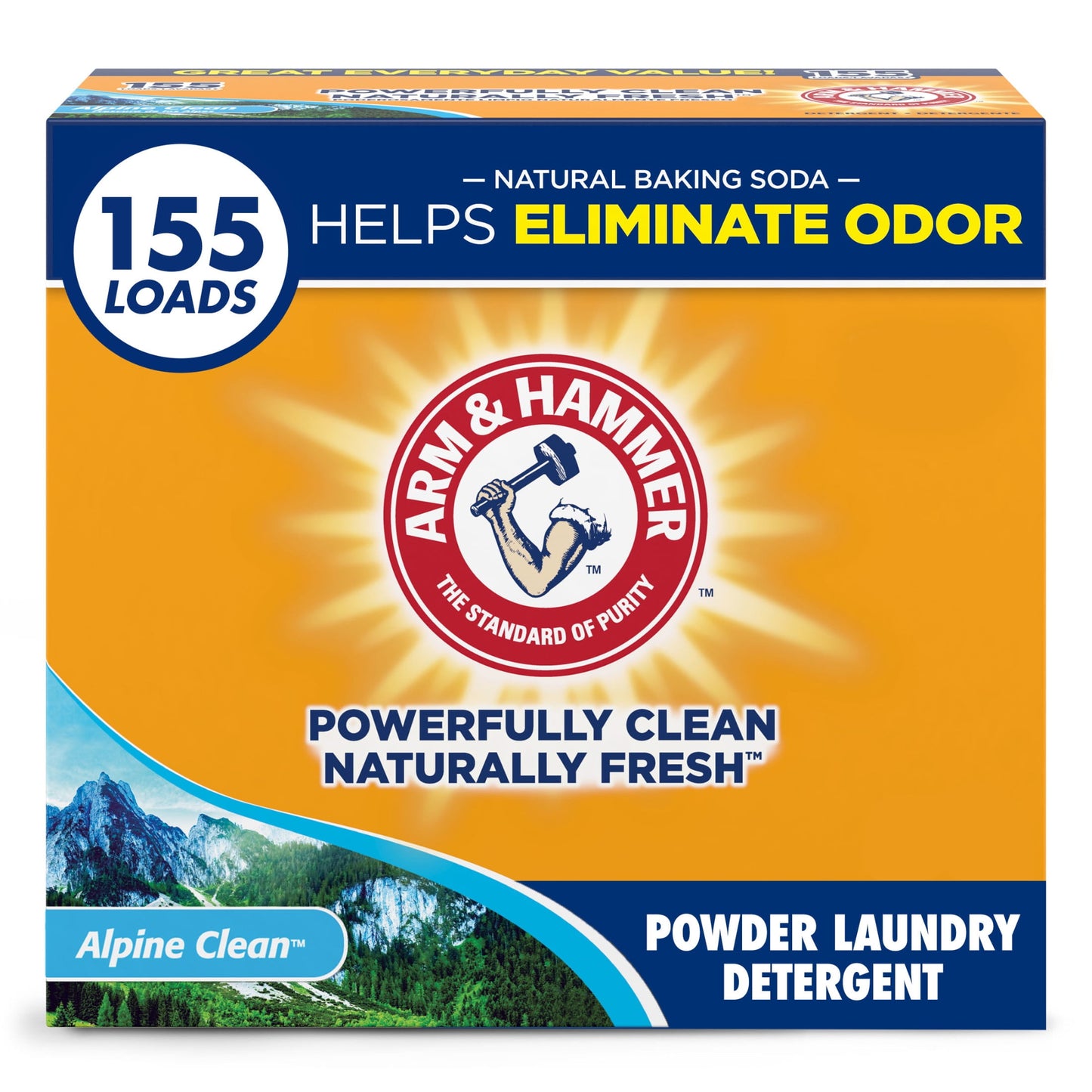 Arm & Hammer HE Powder Laundry Detergent Crisp Clean 290 Loads 18 lb. (CDC3320001001)