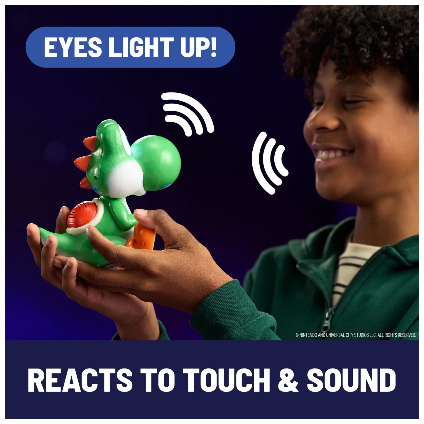 Super Mario Galaxy Movie, Hatchin' Yoshi Interactive Yoshi Figure, For Ages 4 and up