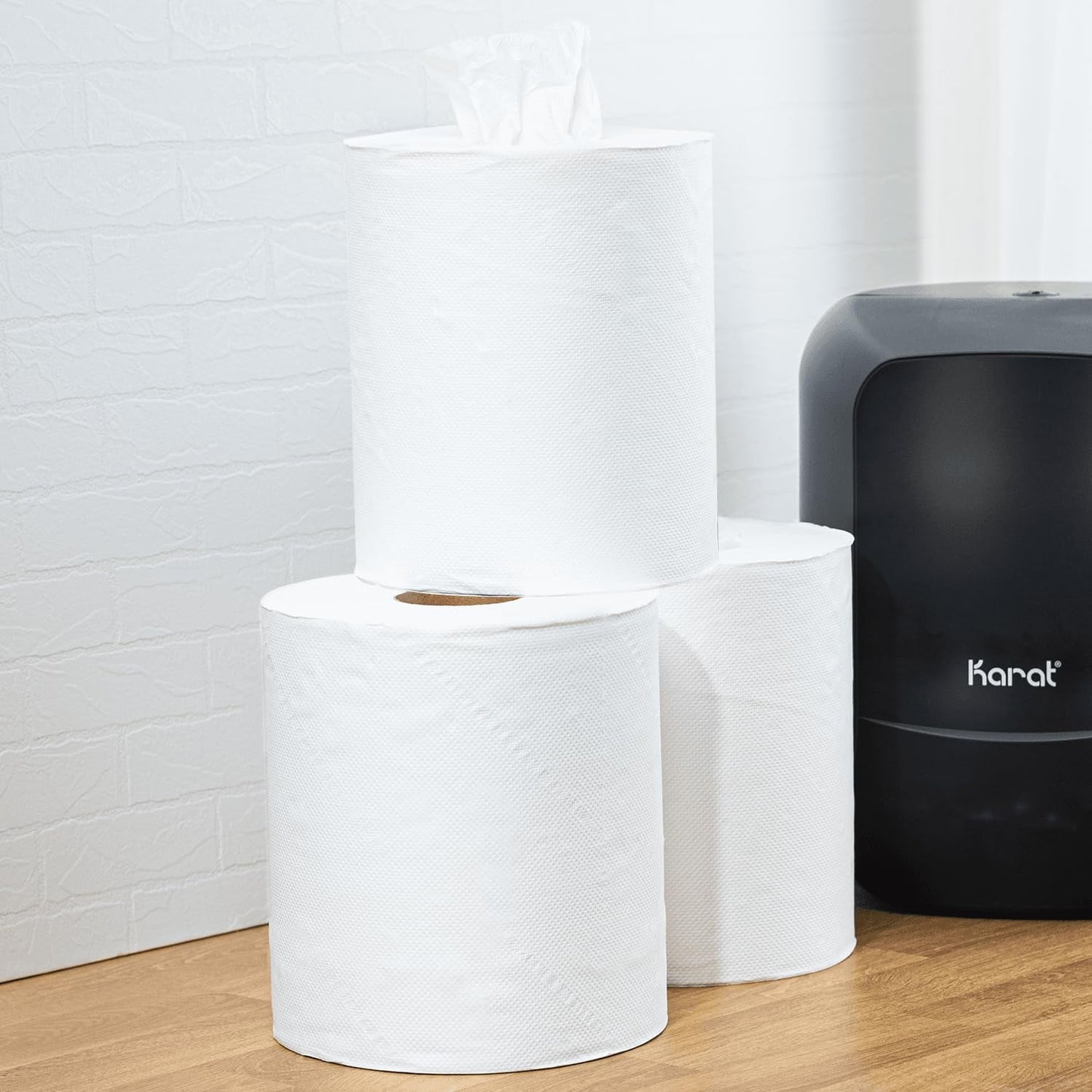 Genuine Joe Solutions Center Pull Paper Towel, White, 600 Sheets