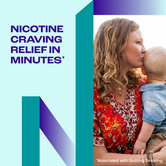 Nicorette Nicotine Gum, Stop Smoking Aids, 4 Mg, White Ice Mint, 160 Count