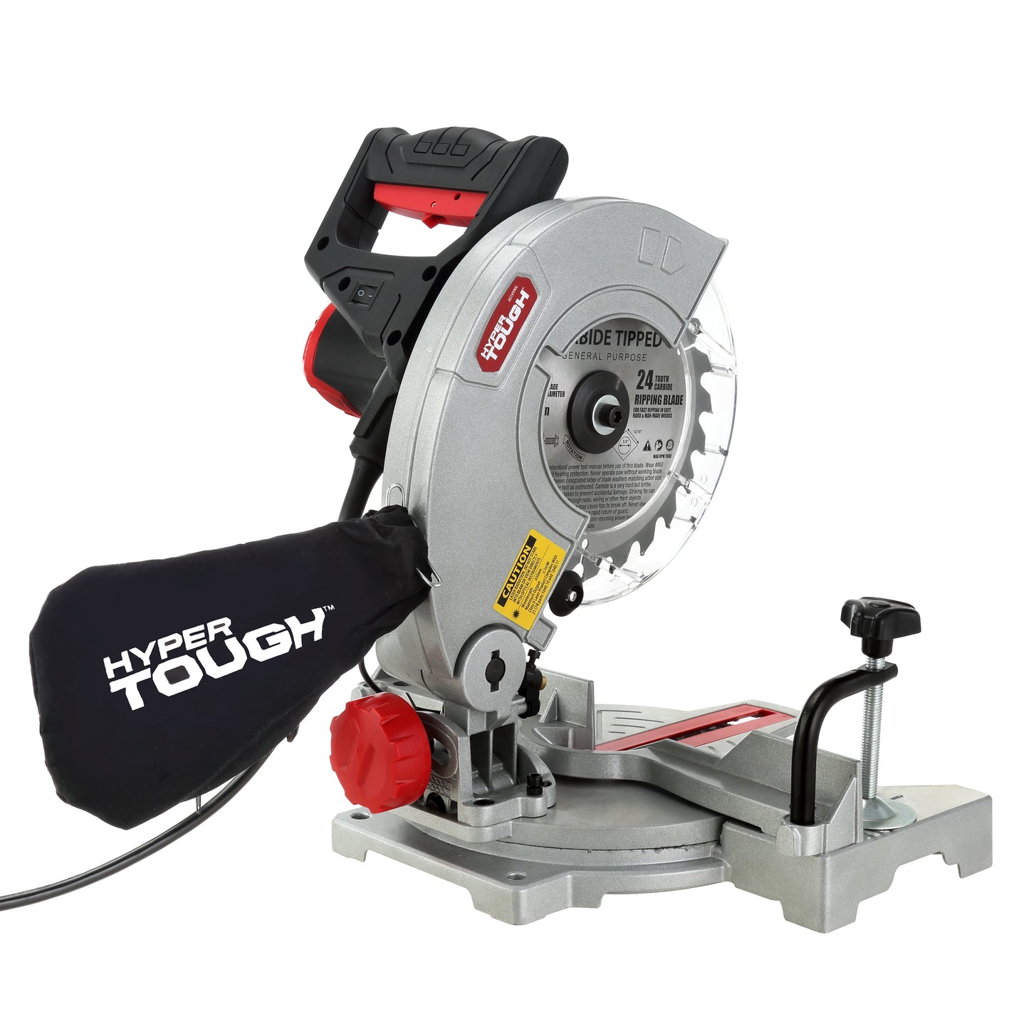 Hyper Tough 9 Amp 7-1/4 inch Corded Compound Miter Saw with Laser Guide, New Condition