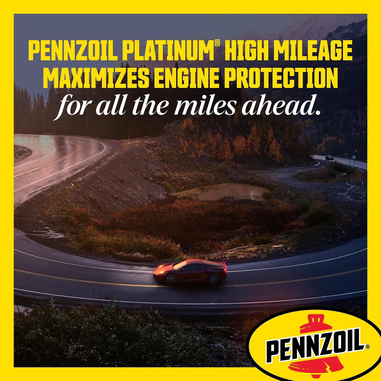Pennzoil Platinum High Mileage Full Synthetic 5W-30 Motor Oil, 5 Quart