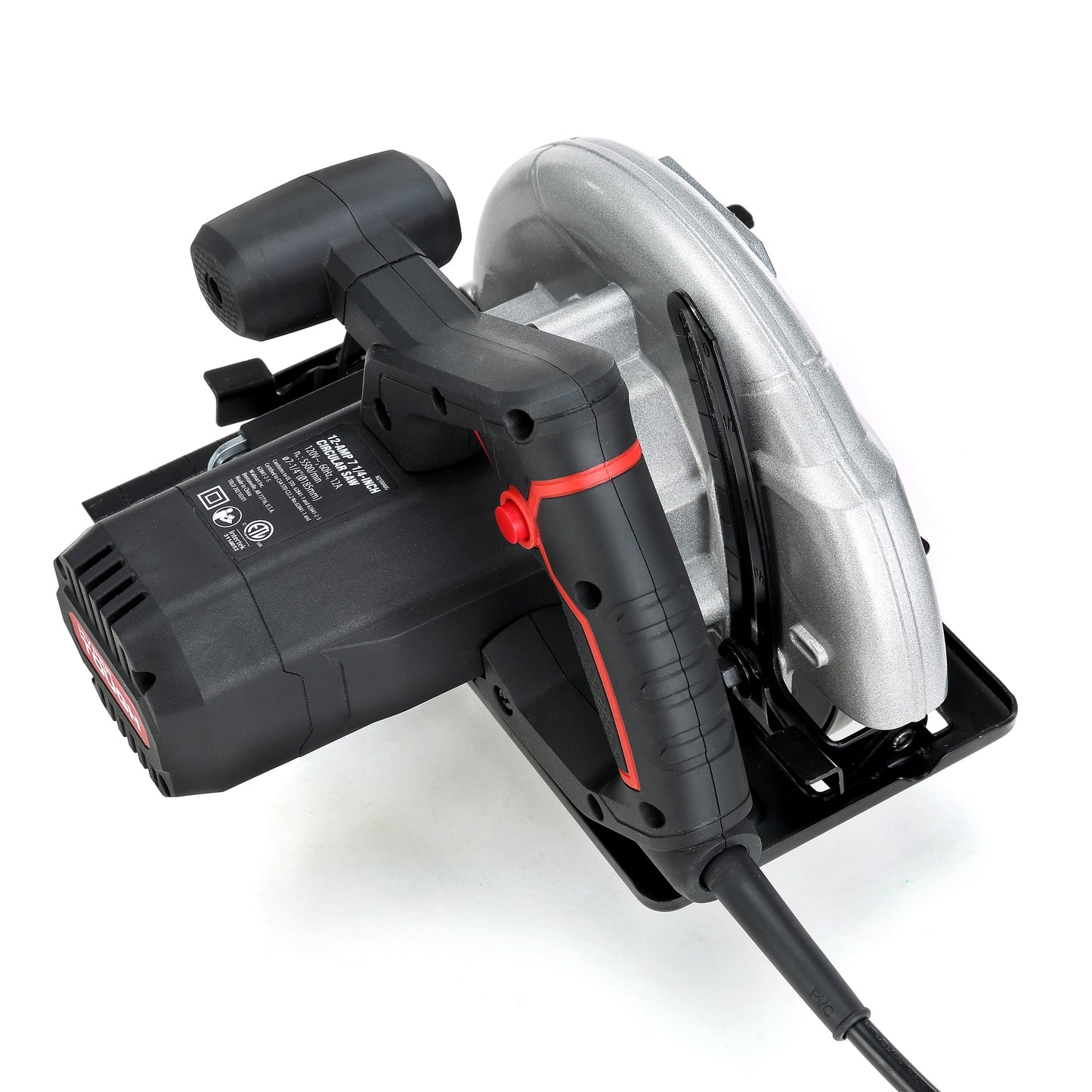 Hyper Tough 12 Amp 7-1/4 Inch Corded Circular Saw with Steel Shoe and Adjustable Bevel