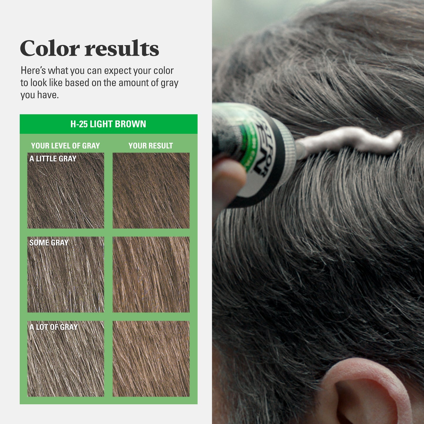 Just For Men Shampoo-in Hair Dye for Men, H-25 Light Brown, 3 Pack