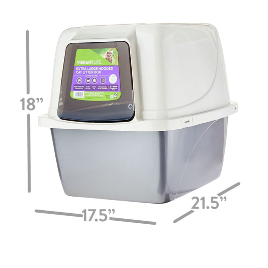 Vibrant Life Extra-Large Hooded Enclosed Cat Litter Box