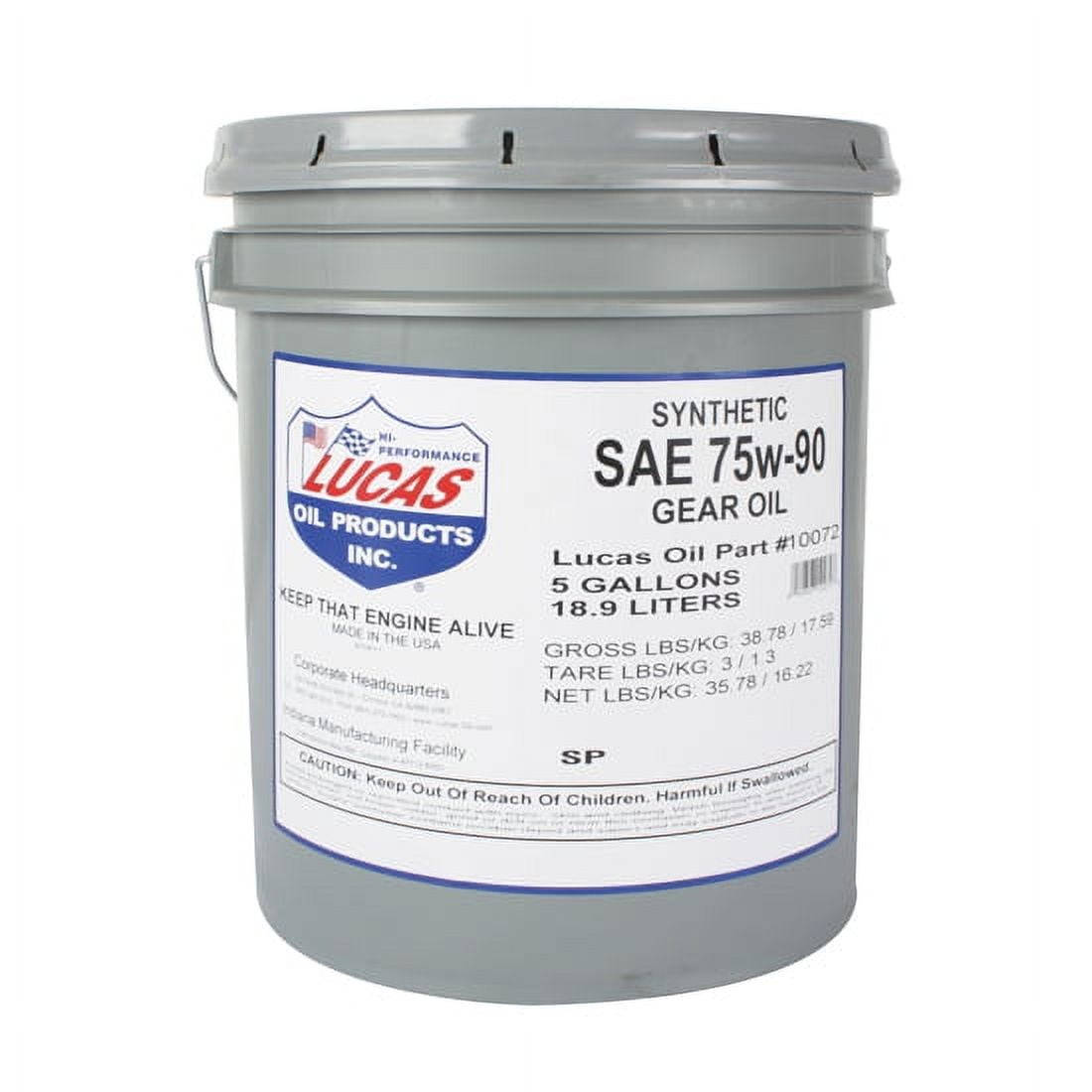 75W90 Synthetic EP Gear Lube  - 5 Gallon Pail (18L - 4.75 GAL)