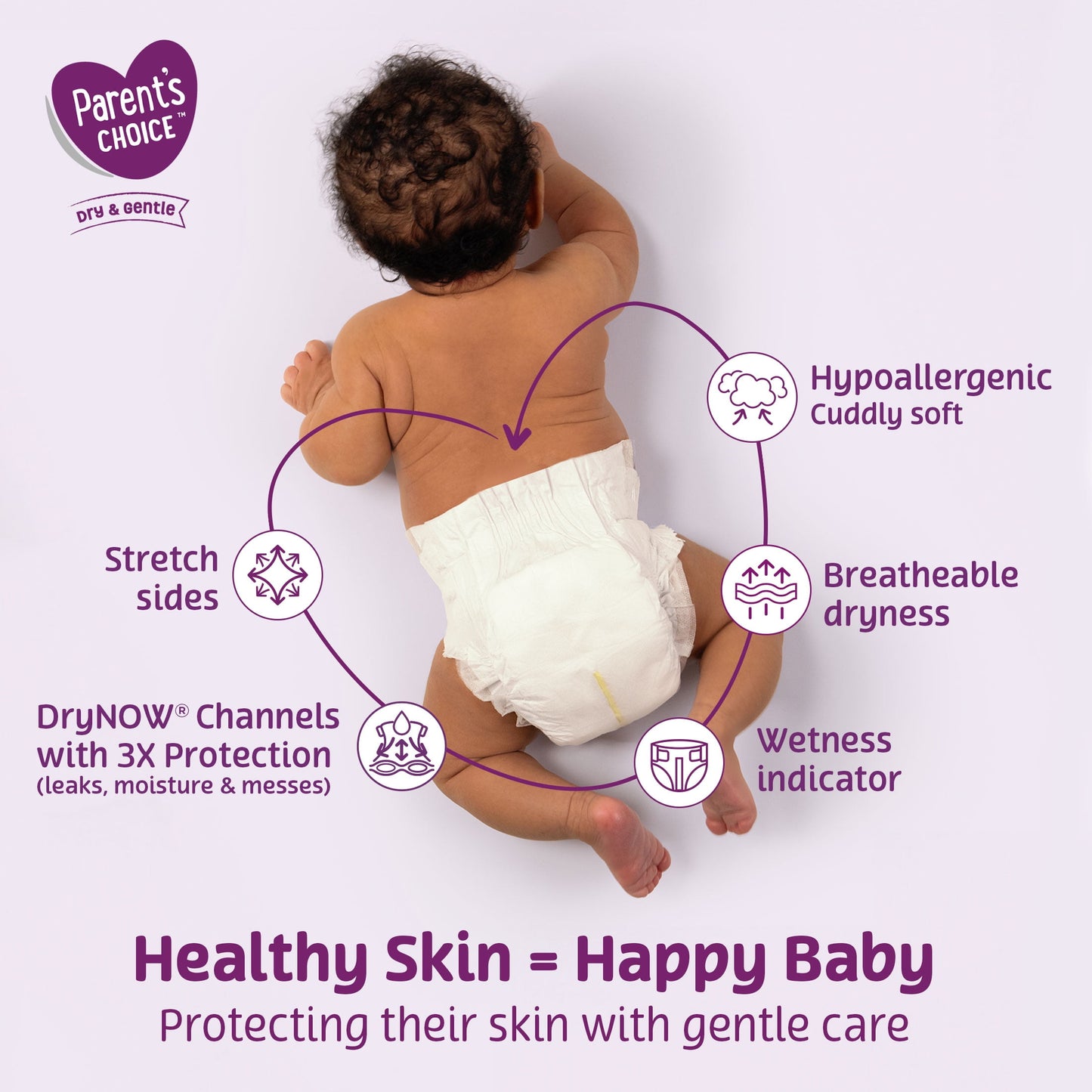 Parent's Choice Dry & Gentle Diapers Size 4, 246 Count (Select for More Options)