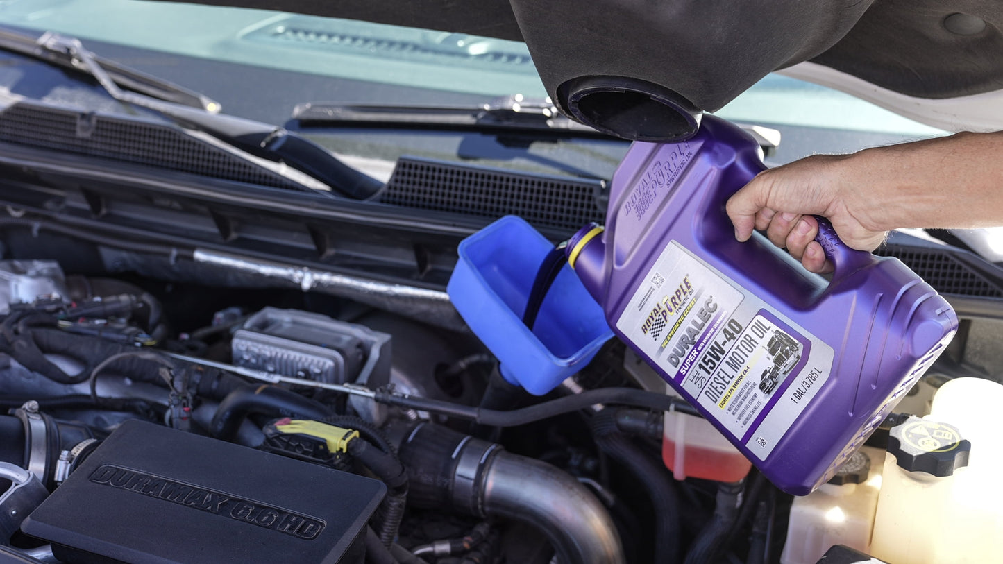 Royal Purple Duralec Super 15W-40 Diesel Motor Oil, Diesel Vehicles, 7.7 lbs, 1 Gallon