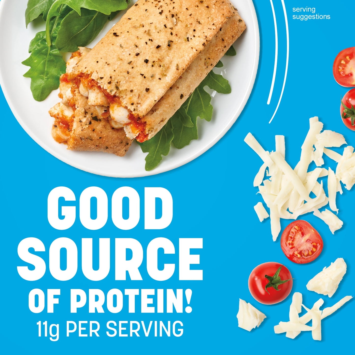 Nutrisystem Frozen Chicken Mozzarella Lunch Melt, 11g Protein, Packaged Meal, 12 Count