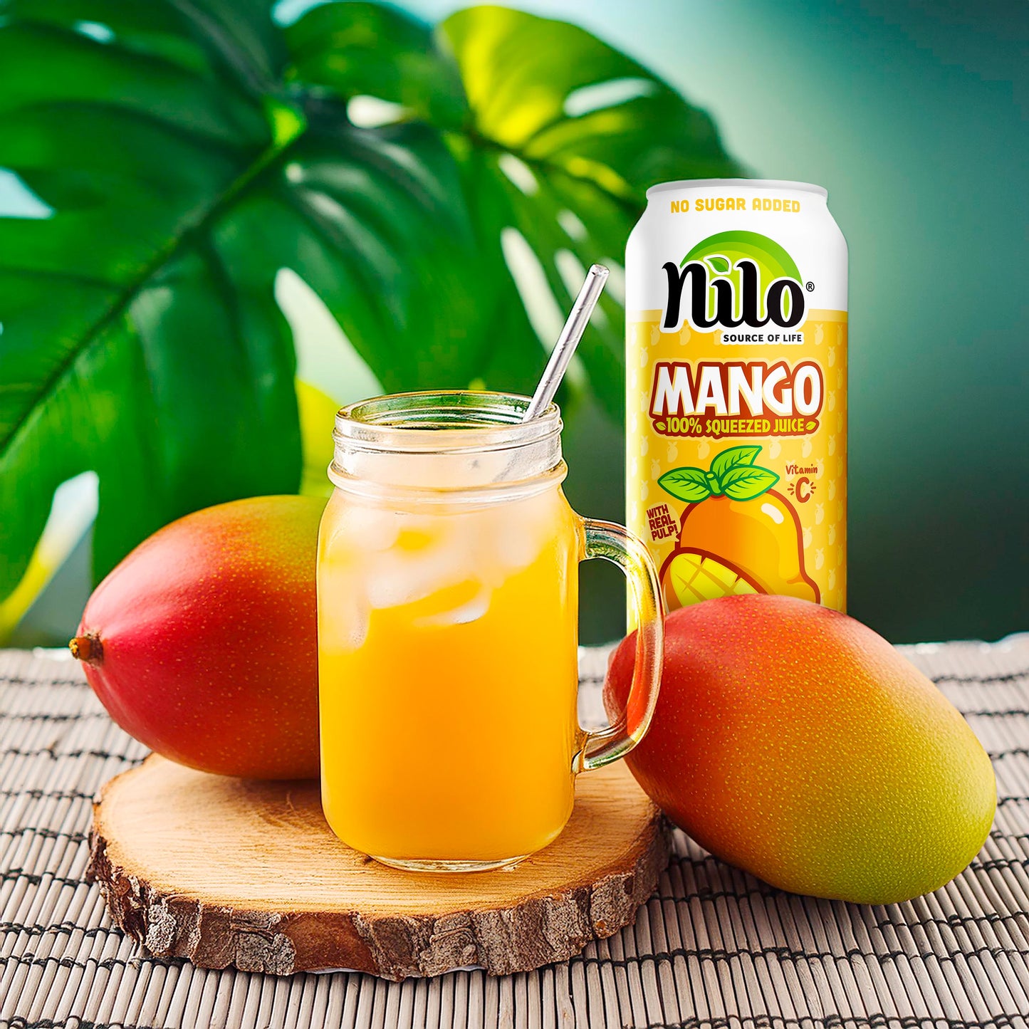 (12 pack) Nilo 100% Mango Juice w/ Pulp