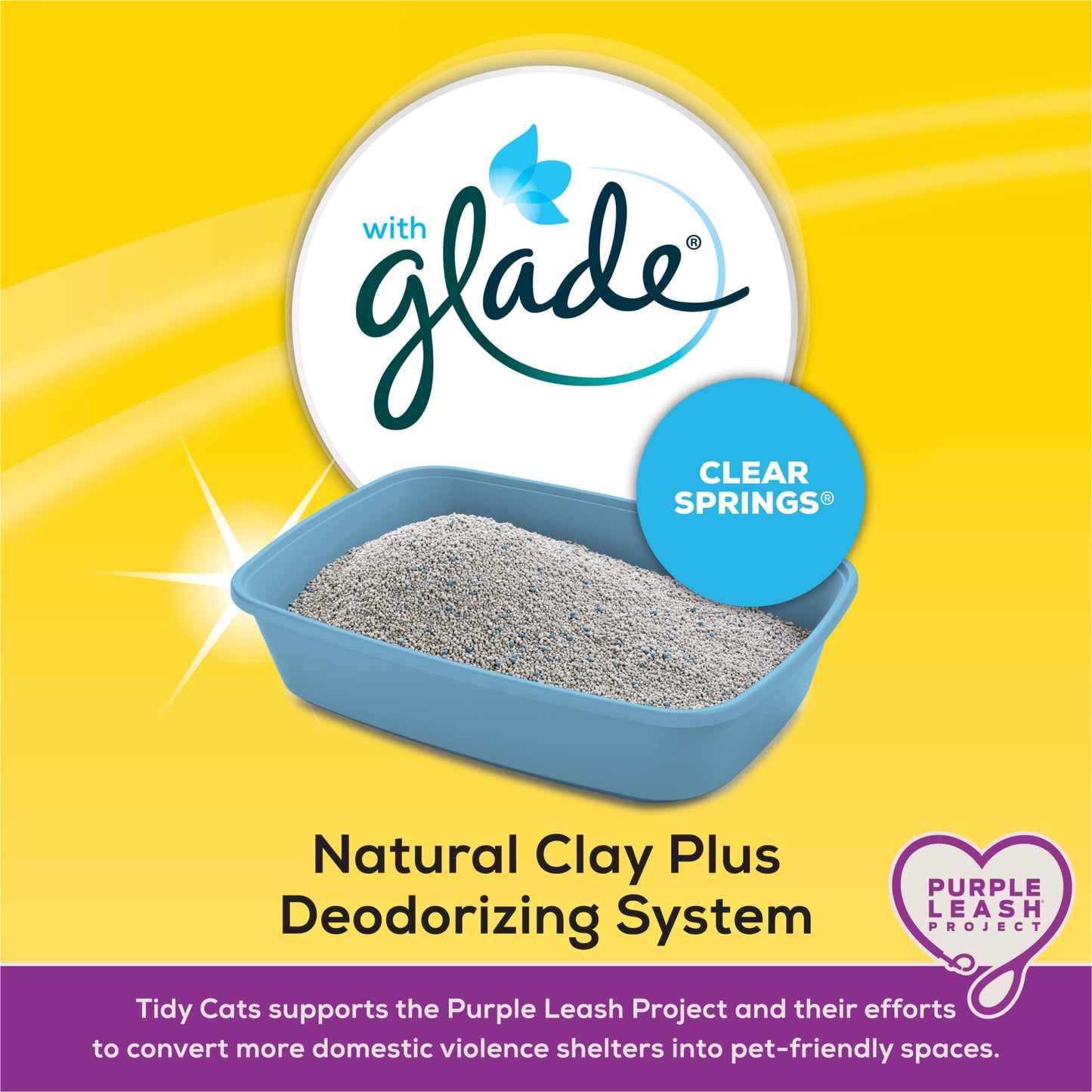 Purina Tidy Cats With Glade Clear Springs Scented, Odor Control, Clumping Multi-Cat Litter