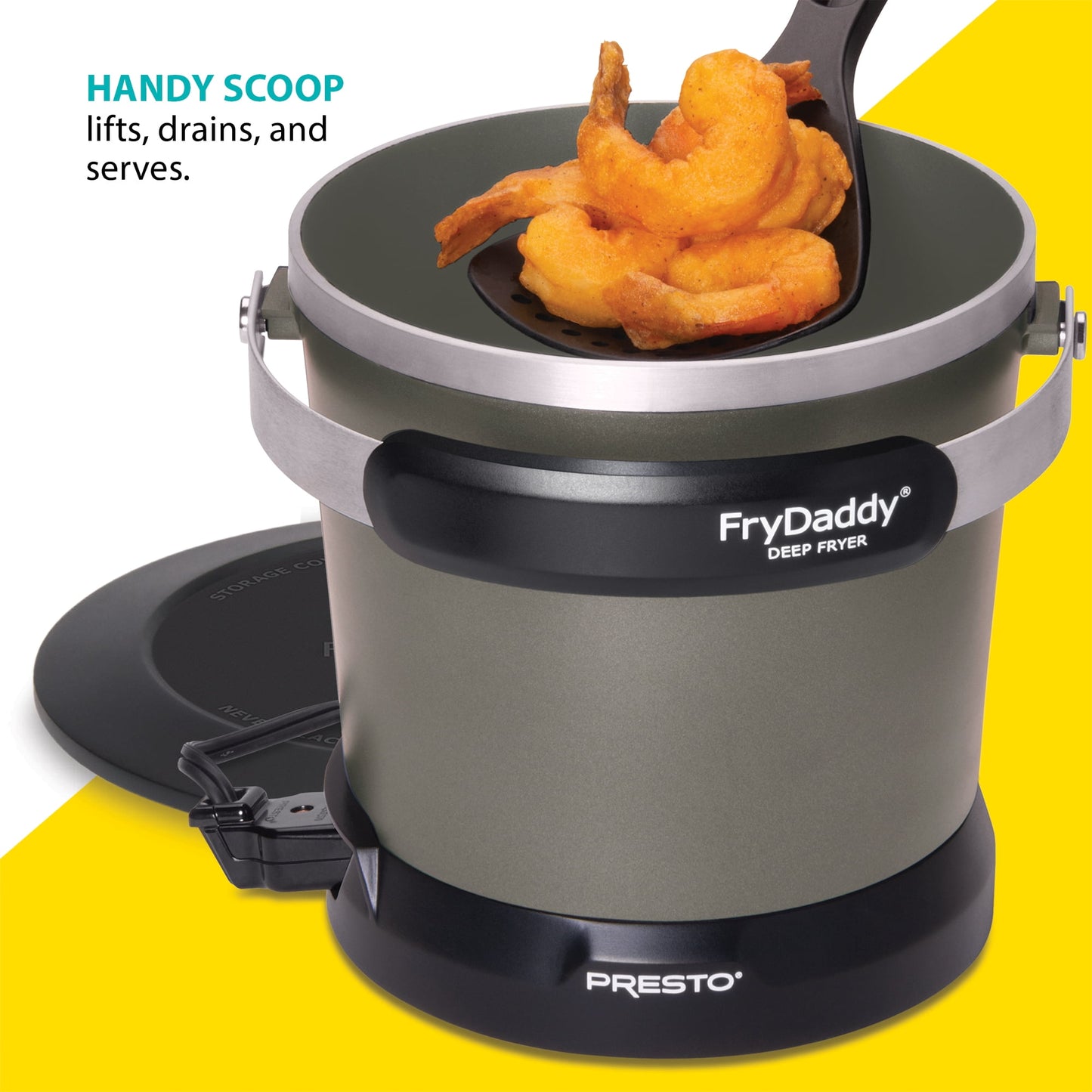 Presto FryDaddy Electric Deep Fryer, Black 05428