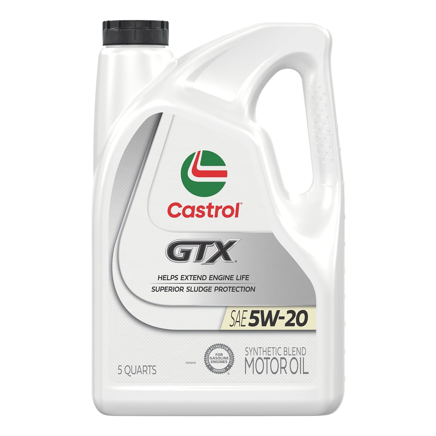 (2 pack) Castrol GTX 5W-20 Synthetic Blend Motor Oil, 5 Quarts