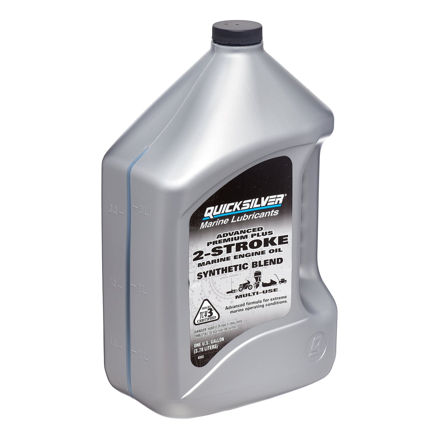 Quicksilver Premium Plus 2-Stroke Synthetic Blend Marine Oil - 1 Gallon