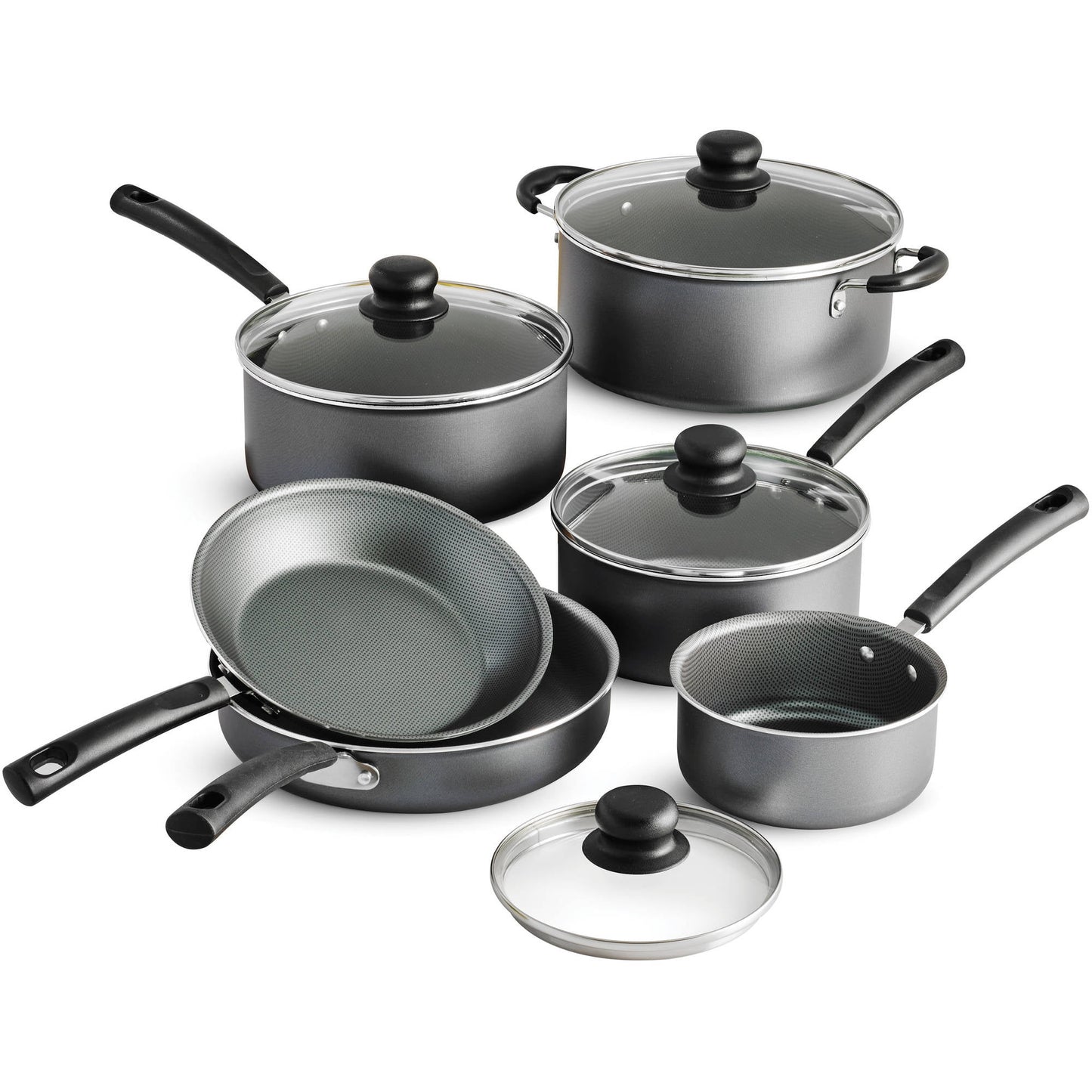 Tramontina 9-Piece Non-Stick Cookware Set, Champagne